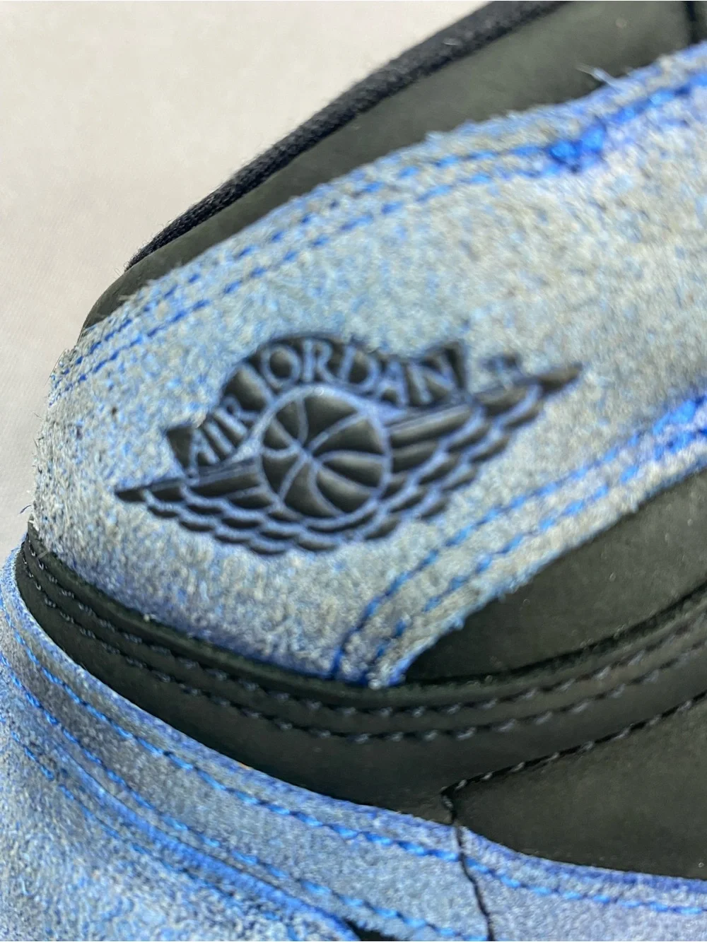 Jordan Kids High-Top Sneakers in Black and Blue